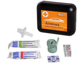 Аптечка первой помощи в дорогу, пластиковый футляр (AM-04)