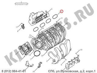 Прокладка впускного коллектора для Geely Emgrand X7 NL4 2029005500