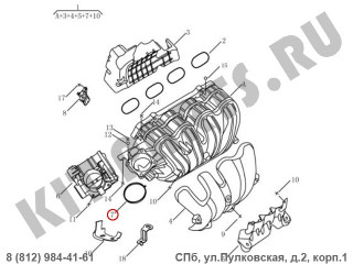 Прокладка дроссельной заслонки для Geely Emgrand X7 NL4 2029006000