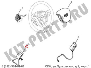 Модуль подушки безопасности левый для Geely Emgrand X7 NL4 1013005856