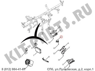 Приемопередатчик для Geely Emgrand X7 NL4 1017030711