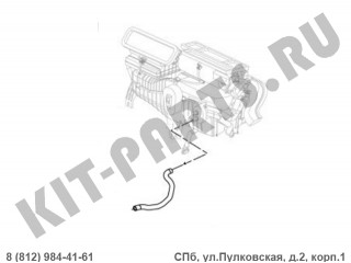 Шланг отопителя нижний для Geely Atlas 8017002300