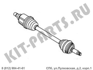 Привод колеса левый (1.8i) для Geely Emgrand X7 NL4 1014029118